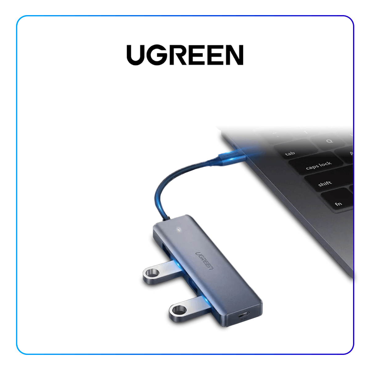 UGREEN ADAPTADOR HUB USB-C DE 4 PUERTOS USB 3.0 - vista alternativa
