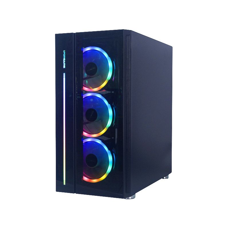 CASE GAMER IFORGAME J05, S/FUENTE, MICRO ATX, ATX, USB 2.0, USB 3.0, Audio HD - vista alternativa