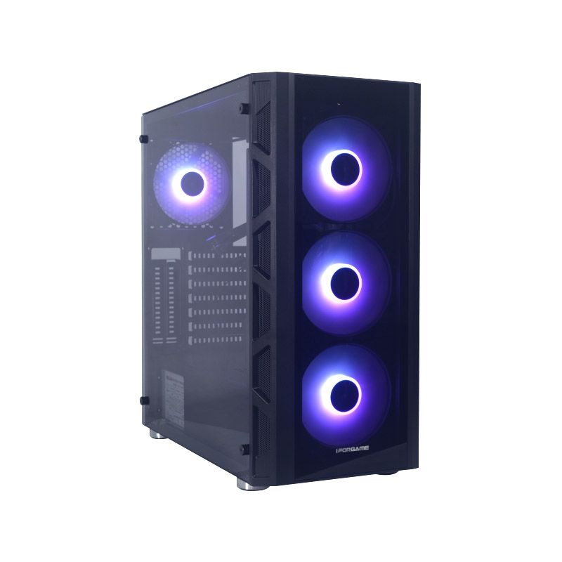 CASE GAMER IFORGAME J08, S/FUENTE, MICRO ATX, ATX, USB 2.0, USB 3.0, Audio HD