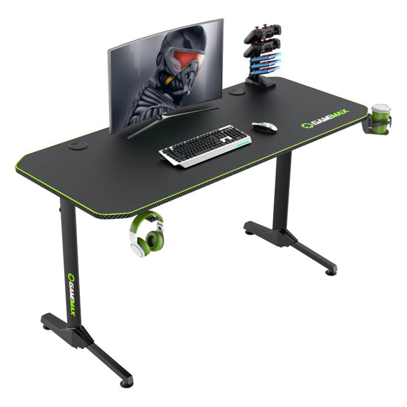 MESA GAMER GAMEMAX D140 LARGE CON PAD MOUSE 1.40×0.60×0.75 M - vista alternativa