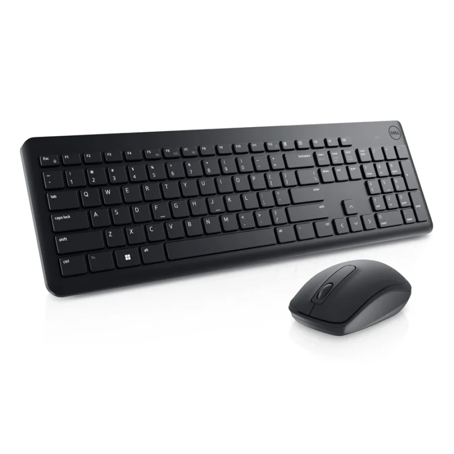 Teclado y Mouse Inalámbrico Dell KM3322W – Español, USB 2.4GHz, Teclado Resistente a Derrames, Mouse Óptico 1000dpi, Negro