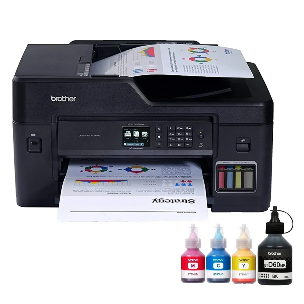 Impresora de inyección de tinta multifunción Brother MFC-T4500DW, A3+, dúplex, WIFI, LAN - vista alternativa