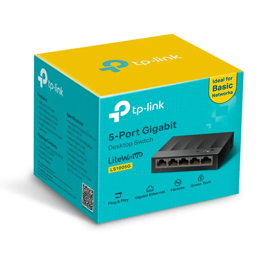 Ls1005g switch tp-link no administrable litewave 5 puertos gigabit