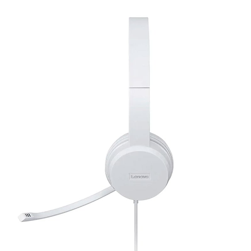 Auriculares Estereo con Microfono Lenovo 110, Interfaz USB Tipo-A, Color Cloud Grey (Gris) - vista alternativa