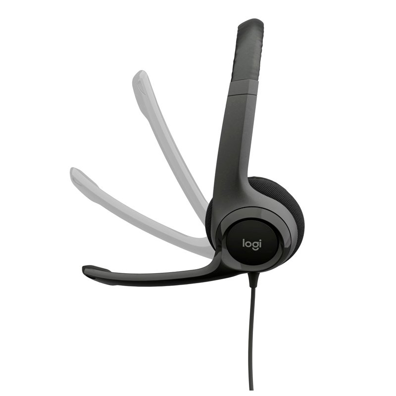 Auriculares Estereo (On-Ear) con microfono Logitech H390, Interfaz USB-A, Color negro - vista alternativa