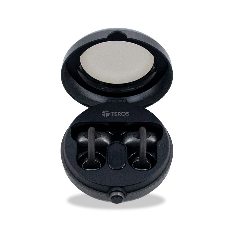 Audífonos Inalámbricos TEROS TE-80712N, Bluetooth, Carga Tipo C, Negro Titanium - vista alternativa