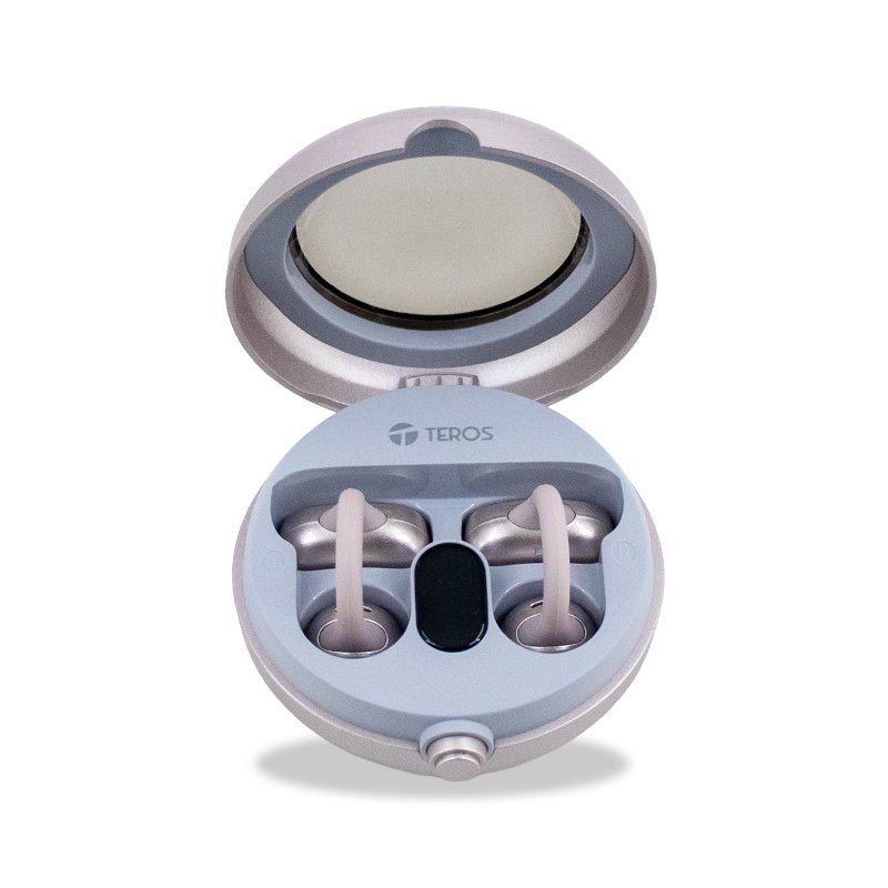 Audífonos Inalámbricos TEROS TE-80712RS, Bluetooth, Carga Tipo C, Rose Titanium - vista alternativa