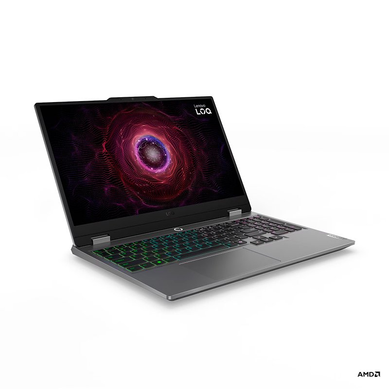 Notebook Gaming Lenovo LOQ 15ARP9, 15.6" FHD IPS, AMD Ryzen 5 7235HS 3.2/4.2GHz, 8GB DDR5 - vista alternativa