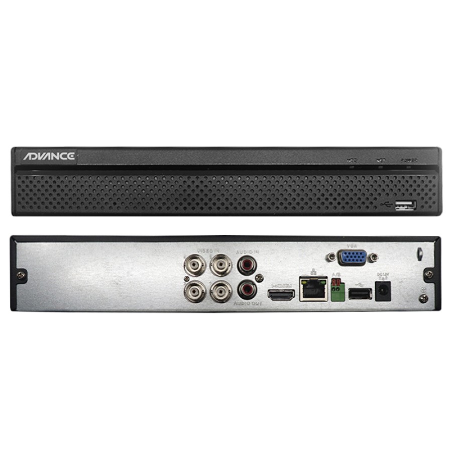 DVR Advance XVR4104HS 5 en 1, 4 Canales HD 1080N, H.264, HDMI, VGA, Soporte IP, Audio Bidireccional, Control PTZ, Acceso Móvil, USB y Red Ethernet - vista alternativa