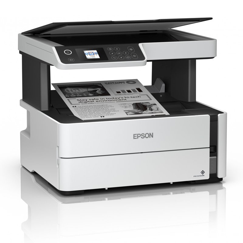 Impresora Multifuncional de tinta Epson EcoTank ET-M2170, imprime/escanea/copia, USB/LAN/WiFi.