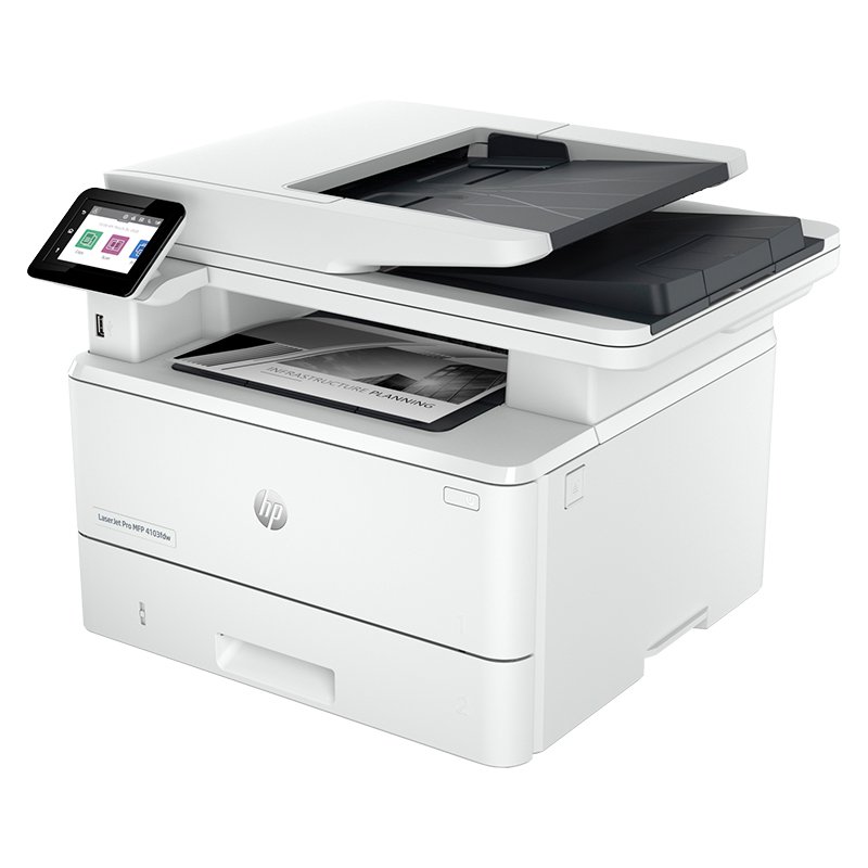 Impresora Monocromatica HP LaserJet Pro MFP 4103fdw, Imprime/Copia/Escanea/Fax/USB 2.0 - vista alternativa