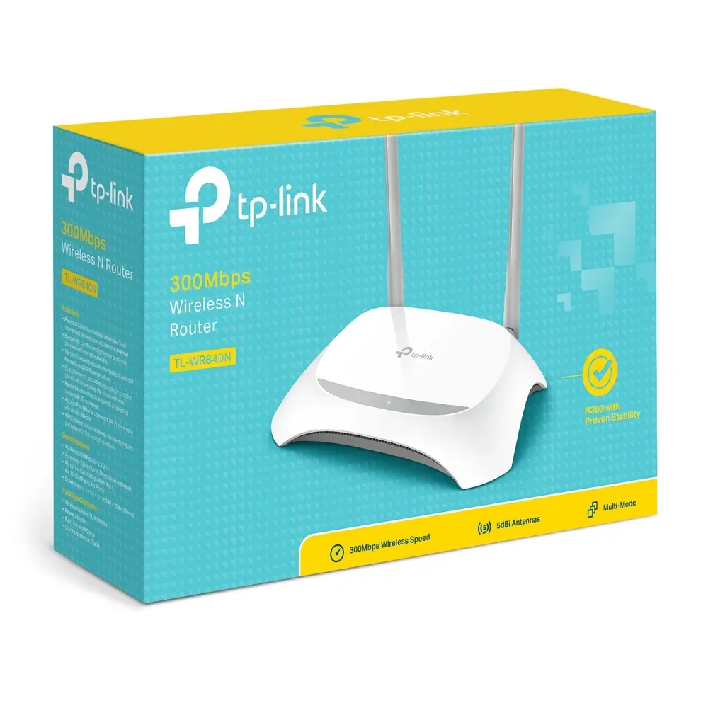 Tl-wr840n tp-link router wi-fi 4 / n300 single band